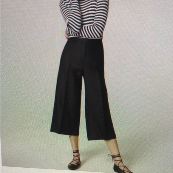❤️ NWT! ANN TAYLOR LOFT LINEN BLEND WIDE LEG CROP PANTS, 0 (25) - Picture 1 of 1